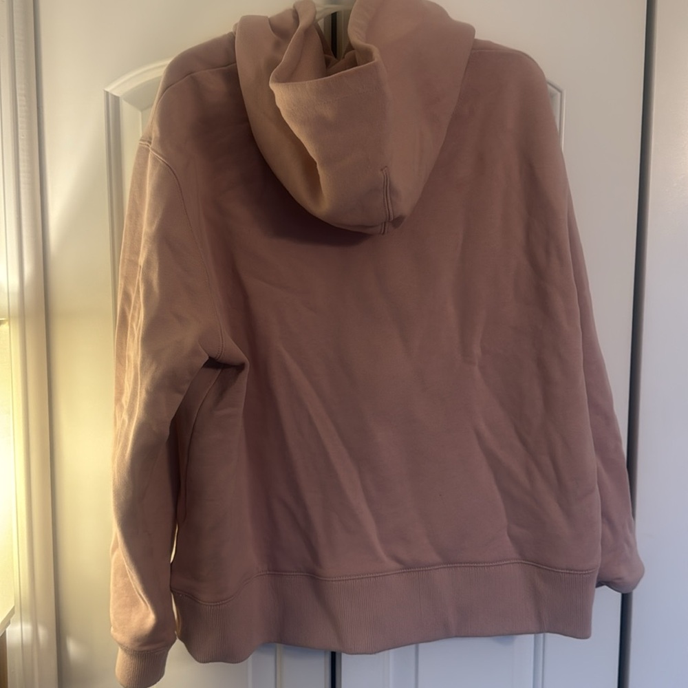 Coach Pink Hoodie with Brown Logo Patch - Picture 5 of 5